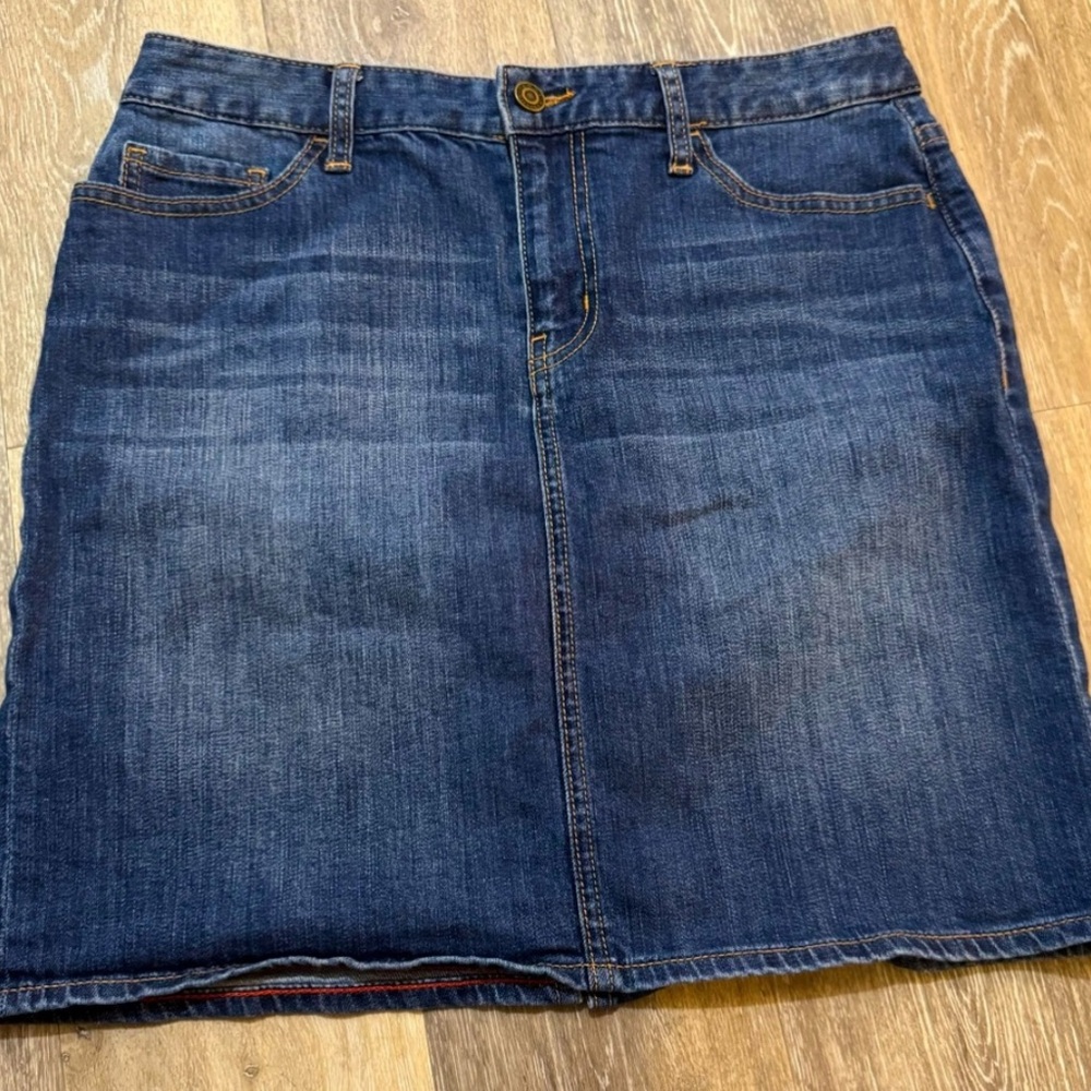 Tommy Hilfiger Blue Knee-Length Pencil Skirt